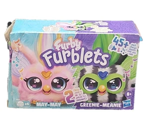 Furby Furblets Fierce & Fabulous 2 Pack, Greenie-Meanie & May-May-Box Danneggiato - Foto 1 di 5