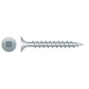#8 x 2-1/2" TORNILLOS DE ROSCA GRUESA DACRO CABEZA DE CORNETA ACCIONAMIENTO CUADRADO 400ct | 822QCDV - Imagen 1 de 1