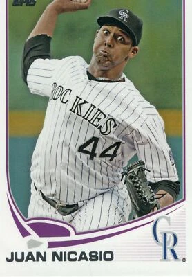 #380 Juan Nicasio Colorado Rockies 2013 Topps Baseball Card - Image 1 of 2