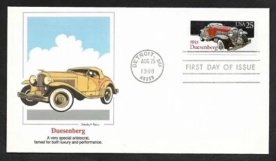 #2385 25c Classic Cars -'35 Duesenberg - Fleetwood FDC  - Image 1 of 2