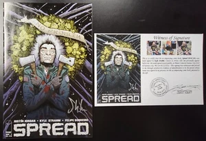 Spread (2014) #9 FIRMADO por Kyle Strahm con testigo notariado de firma - Imagen 1 de 6