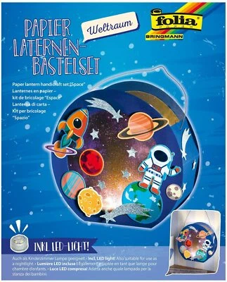 folia Laternen Bastelset Weltraum Space Sankt Martin Umzug Lichterfest Laterne