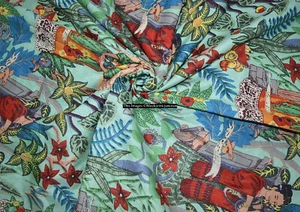 20 Yard Indian Handmade Cotton Natural Crafts Sewing Fabric Dressmaking Cloth - Picture 1 of 4