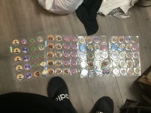 Set Of 80 Power Rangers Pogs & 1994 Mcdonalds Saban 5 Power Disk Slammers - Picture 1 of 5