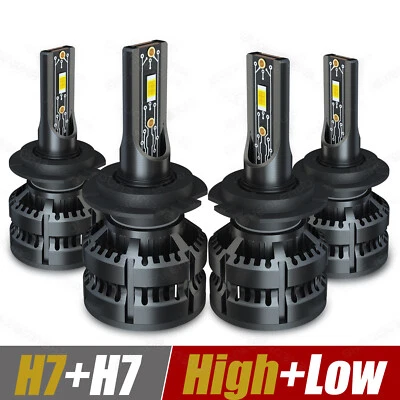 Para BMW 320i 2001-2005 2012-2018 4x H7 Faros LED Bombillas de haz alto bajo Blanco Foto 1 de 4