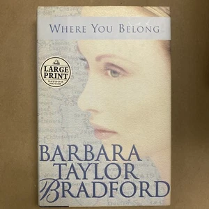 Where You Belong by Barbara Taylor Bradford - Picture 1 of 3