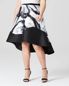 Coast Waldorf Abstract Print Full High Low Skirt, Size UK18, Classy - RRP £89 - Picture 1 of 6