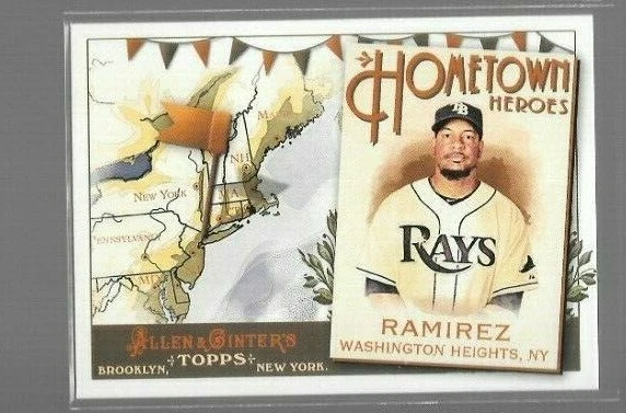 2011 Topps Allen & Ginter Hometown Heroes Manny Ramirez #HH78 Rays - Image 1 of 1