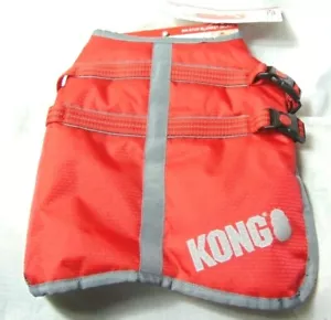 Warm Kong Dog Rip Stop Blanket Coat Jacket Sz XS Red Water Resistant Fleece - Picture 1 of 5