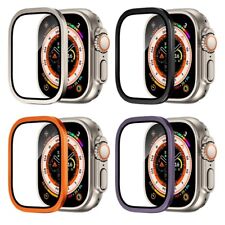 Metal Screen Protector Case Metal Frame for Apple Watch Ultra 49mm Smart Watch