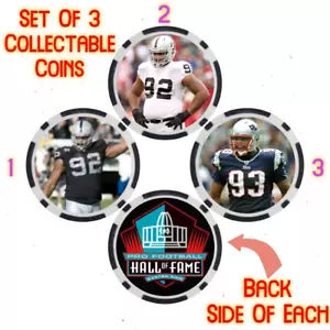 RICHARD SEYMOUR - PRO FOOTBALL HALL OF FAME - COLLECTABLE COIN SET - Picture 1 of 2