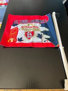 St Louis Cardinals 2011 World Series Champions Car Flag - Picture 1 of 2
