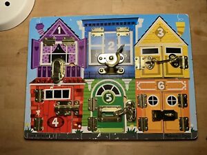 Melissa & Doug Latches Wooden Activity Board - FSC-Certified Materials AGE 3+