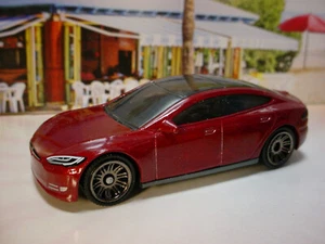 2024 MBX⚡TESLA 20TH ANNIVERSARY Design TESLA MODEL S ☀red;tint⚡Matchbox LOOSE - Picture 1 of 4