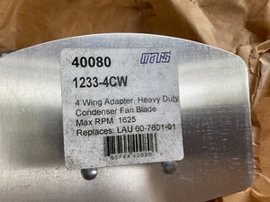 Mars 40080 HEAVY DUTY 4 WING CONDS FAN BLADE 1233-4CW REPLACES LAU 60-7601-01 - Picture 1 of 4