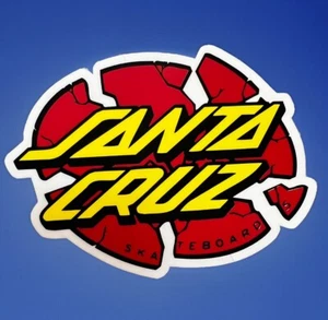 🔥ORIGINAL OEM Santa Cruz Skateboard Broken Dot Vinyl Sticker 4" Surf Beach CA - Picture 1 of 4