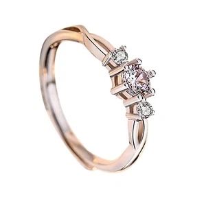Couple Rings Silver Unique Design Exquisite Elegant Adjustable Opening Rings - Bild 1 von 12