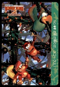 Nintendo Super Konkey Kong 2 1996 Bandai Carddass Squawks Japón #49 - Imagen 1 de 2