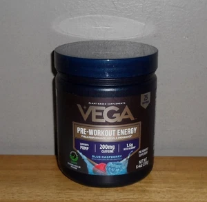 Vega Blue Raspberry Pre-Workout Energieergänzung 8,4 Oz. Pulver 01/2027 *NEU* - Bild 1 von 6
