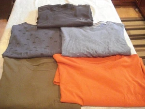 LOT OF 5 EDDIE BAUER SHORT SLEEVE COTTON T-SHIRTS (SIZE - 2XL) - Picture 1 of 9