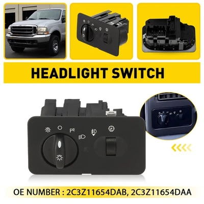 Headlight Switch For 2002-2004 Ford F-550 Super Duty with Fog Lamps 2C3Z11654DAA - Image 1 of 4