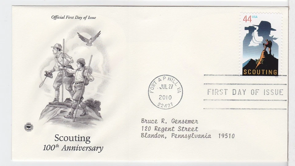 TurtlesTradingPost- Scouting- Boy Scouts #4472 2010 FDC- Artcraft Variety Cachet - Image 1 of 1