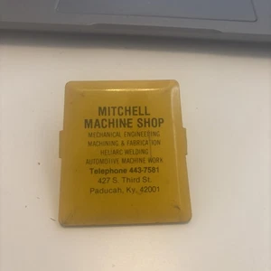 Vintage Mitchell Machine Shop 427 S. 3rd Paducah Kentucky Werbung Metallclip - Bild 1 von 9