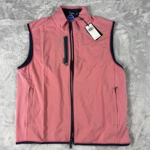 New Authentic Mens RLX Polo Ralph Lauren Golf Athletic Vest Pink Sz L $168 - Picture 1 of 5