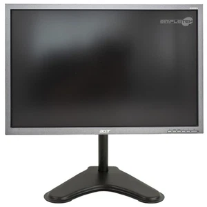 Acer B223W 22" 16:10 LCD Monitor Screen DVI VGA VESA Display PC + Stand - Picture 1 of 7