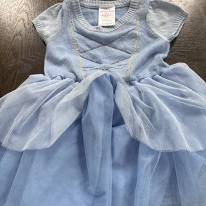 Disney Toddler Girls Cinderella Blue Cosplay Sweater Dress 2T NWOT - Picture 1 of 5