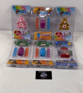 Lot of 6 World's Smallest Care Bears, Barrel of Monkeys & Waterfuls Game - Picture 1 of 3