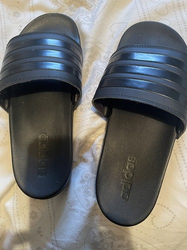 Adidas slides neri da uomo taglia UK 6