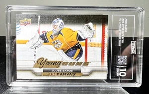 2015-16 Upper Deck UD Canvas Young Guns Juuse Saros Rookie #C219 TAG 10 - Picture 1 of 3