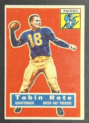 1956 Topps Football Tobin Rote #55 VGEX-EX Green Bay Packers - Image 1 of 4