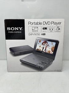 NEU Sony tragbarer 7" LCD DVD CD Player DVP-FX750/B mit Fernbedienung - schwarz - Bild 1 von 11