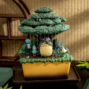 Ghibli My Neighbor Totoro Water Garden BONSAI Rain Shelter Scene USB Powered - Picture 1 of 14