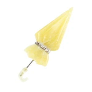 USA KIZIMA Handmade umbrella Brooch Baltic amber gift Valentine's Day Gift - Picture 1 of 4