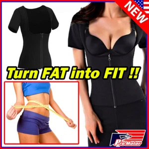 Women's Sweat Waist Trainer Vest Weight Loss Neoprene Body Shaper Slimming Sauna - Picture 1 of 15