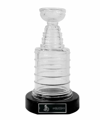 Ottawa Senators 8 inch REAL Glass Replica NHL Hockey Stanley Cup Trophy Cover