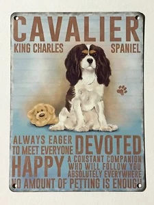Cavalier King Charles Spaniel SML - Letrero de pared de metal lata - Imagen 1 de 1