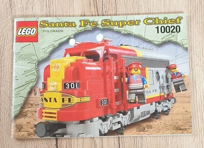 LEGO  10020 SANTA FE SUPER CHIEF Locomotive NUR BAUANLEITUNG KEINE Steine - Bild 1 von 4