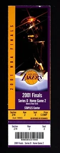 2001 NBA Finals Game 2 Full Ticket Kobe Ties the Series With a Game High 31  - Picture 1 of 4