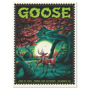 Póster Goose The Band Columbus, OH 27/06/23 impresión variante web edición limitada/85 - Imagen 1 de 1