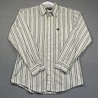Vintage Play Boy Button Up Long Sleeve Shirt Size Medium Striped