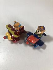 Vintage McDonald's Disney Tail Spin Toys Metal Planes Bears 2pc 1989 Kit & Molly