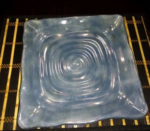 Campagnolo Blau 11 Zoll Vierkantplatte von Tabletops Keramik - Bild 1 von 9