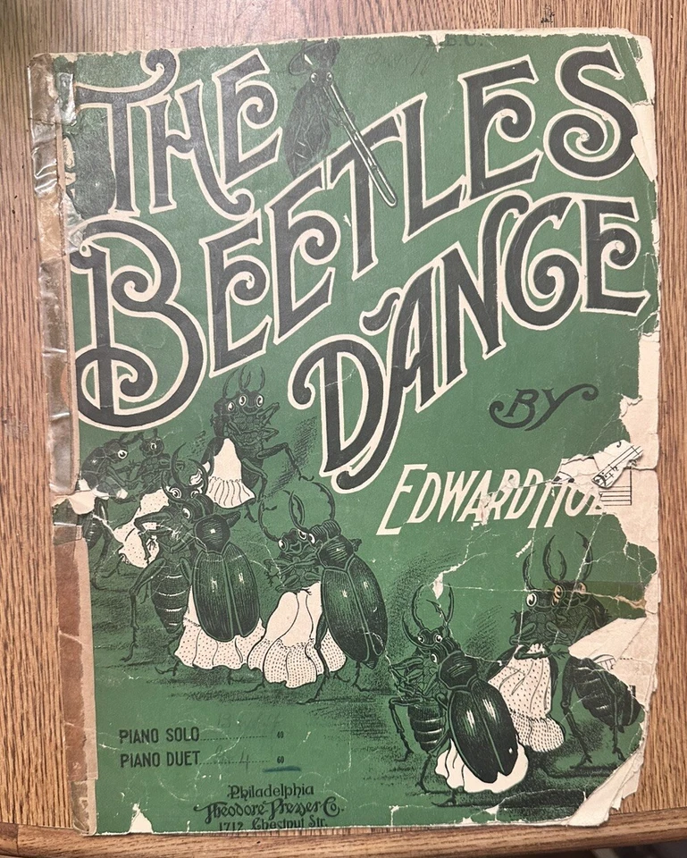 "The Beetles Dance" Edward Holst piano vintage partituras litografía Foto 1 de 4
