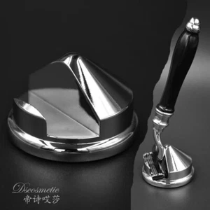 Cartridge Razor Shaving Stand Holder razor chrome for Fusion 5 & Mach 3 Harry's - Picture 1 of 10