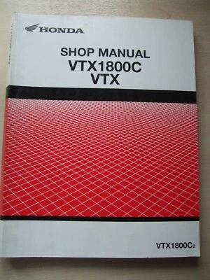 GENUINE HONDA VTX1800 C2 VTX 1800 REPAIR SERVICE WORKSHOP MANUAL 62MCH00 - Image 1 of 4