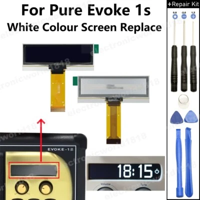 Para PURE Evoke Marshall 1S Radio FM Portátil Blanco Pantalla OLED Pantalla Reparación